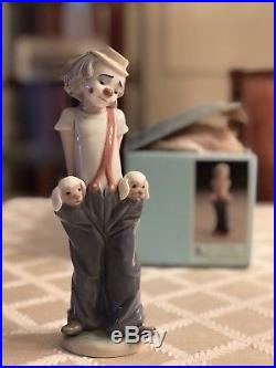 Lladro Figurine LITTLE PALS #7600-Clown with Dogs LCS Retired Society 1985 Box