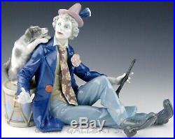 Lladro Figurine MUSICAL PARTNERS CLOWN WITH DOG & CLARINET #5763 Retired Mint