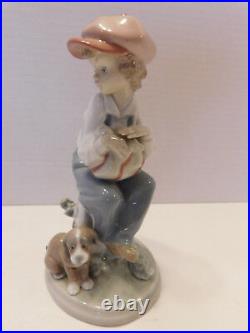 Lladro Figurine- My Best Friend-#5401-Boy With Dog-Glazed- Spain