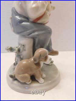 Lladro Figurine- My Best Friend-#5401-Boy With Dog-Glazed- Spain