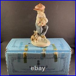 Lladro Figurine My Best Friend#5401Boy With Dog Glazed with original Box