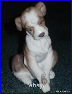 Lladro Figurine New Friend Puppy Dog With Snail On Paw #6211 With Original Box