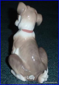 Lladro Figurine New Friend Puppy Dog With Snail On Paw #6211 With Original Box