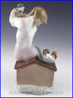 Lladro Figurine PICK OF THE LITTER GIRL DOG PUPPIES #7621 Retired Mint Box