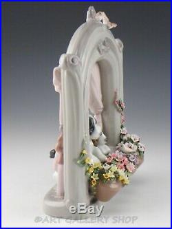 Lladro Figurine PLEASE COME HOME DOGS WINDOW FLOWERS #6502 Retired Mint Box