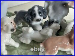 Lladro Figurine Puppy Parade! #6784 Privilege Series Excellent