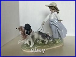 Lladro Figurine Puppy Parade! #6784 Privilege Series Excellent