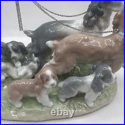 Lladro Figurine Puppy Parade #6784 Privilege Series Mint Condition