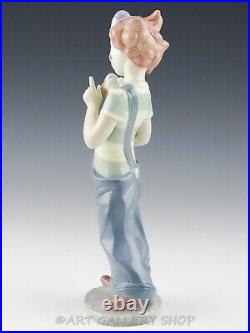 Lladro Figurine STAGE PARTNERS GIRL CLOWN WITH PUPPY DOG #8237 Utopia, Mint