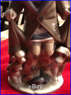 Lladro Figurine SURPRISE CLOWN with DOG & PUPPIES #5901 Retired Mint