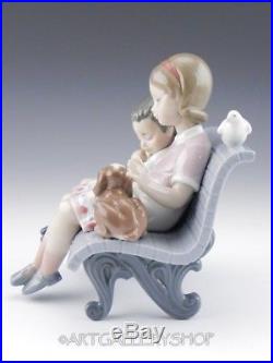Lladro Figurine SURROUNDED BY LOVE CHILDREN With DOG BENCH #6446 Retired Mint BOX