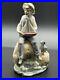 Lladro Figurine Sea Fever Boy With Boat And Dog #5166
