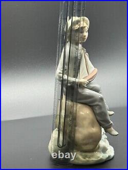 Lladro Figurine Sea Fever Boy With Boat And Dog #5166