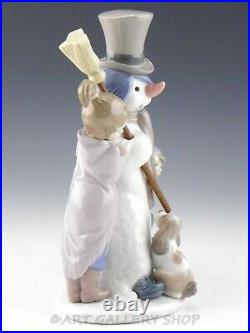 Lladro Figurine THE SNOWMAN CHILDREN & DOG WINTER #5713 Retired Mint