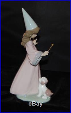 Lladro Figurine UNDER MY SPELL-#6170-Girl Wizard with Dog -A Ramos- Ret 1999