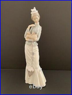 Lladro Figurine Walk With The Dog Retired #4893