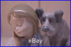 Lladro Figurine We Can't Play Girl/Dog #5706 comes with Box