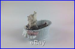 Lladro Figurine Yorkshire Terrier & Puppy Dog 6469'Our Cosy Home