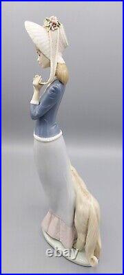 Lladro Figurines Retired Collectible Stepping Out Lady with Afghan Dog # 1537