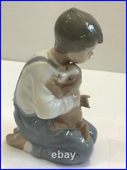 Lladro Forever Friends #1127 Boy with Puppy Dog