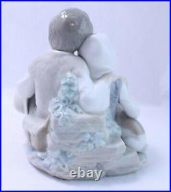 Lladro Friendship Girl and Boy with Dog #1230