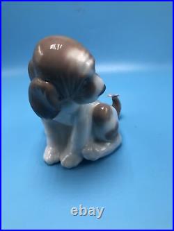 Lladro Gentle Surprise Dog Figurine #6210 Brand Butterfly On Tail