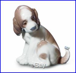 Lladro Gentle Surprise Dog Figurine #6210 Brand Nib Butterfly On Tail Save$ F/sh