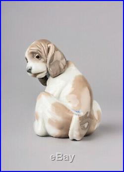 Lladro Gentle Surprise Dog Figurine #6210 Brand Nib Butterfly On Tail Save$ F/sh