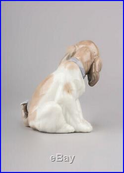 Lladro Gentle Surprise Dog Figurine #6210 Brand Nib Butterfly On Tail Save$ F/sh