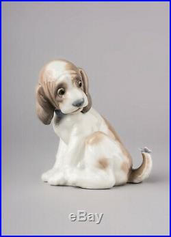 Lladro Gentle Surprise Dog Figurine #6210 Brand Nib Butterfly On Tail Save$ F/sh