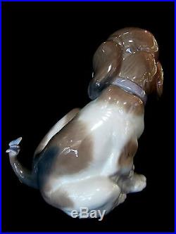 Lladro Gentle Surprise Dog Figurine #6210 Brand Nib Butterfly On Tail Save$ F/sh