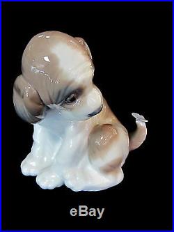 Lladro Gentle Surprise Dog Figurine #6210 Brand Nib Butterfly On Tail Save$ F/sh