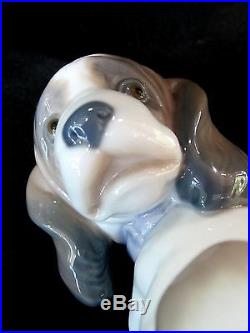 Lladro Gentle Surprise Dog Figurine #6210 Brand Nib Butterfly On Tail Save$ F/sh