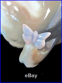 Lladro Gentle Surprise Dog Figurine #6210 Brand Nib Butterfly On Tail Save$ F/sh