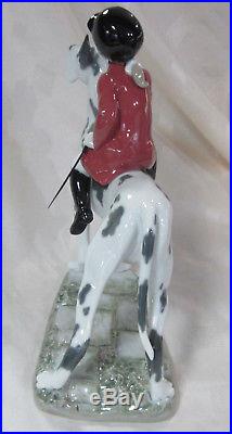 Lladro Giddy Up Doggy Girl Porcelain Figurine Brand Nib #8523 Cute Bargain F/sh