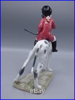 Lladro Giddy Up Doggy Girl Riding Dog Porcelain Figurine 8523 Spain