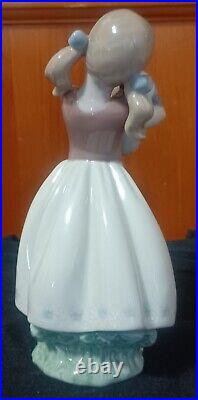 Lladro Girl My Sweet Little Puppy #8531 NEW In Box NIB Girl In Dress Cute Dog