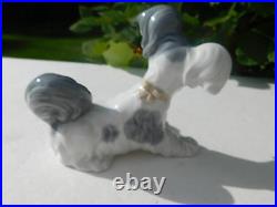 Lladro Glazed Skye Terrier Dog Figurine Retired # 4643 Mint