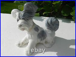 Lladro Glazed Skye Terrier Dog Figurine Retired # 4643 Mint