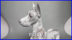 Lladro Great Dane Dog 1068 Figurine