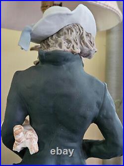Lladro Gres Bust, Girl With Dog Large Rare