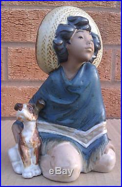 Lladro Gres Figurine Fernando 2167. (boy With His Dog)