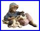 Lladro Gres LARGE Figurine WHAT A DAY Girl Holding Puppy 2207 Retired Mint