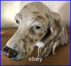 Lladro Gres Setters Head. 12045. Rare piece. Large