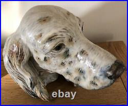 Lladro Gres Setters Head. 12045. Rare piece. Large