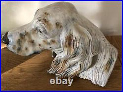 Lladro Gres Setters Head. 12045. Rare piece. Large