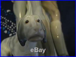 Lladro HUNTERS with dog Porcelain figurine No. 1048 BROKEN RIFLE