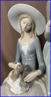 Lladro Harmony Group # 4804 19.5 Girls with dog