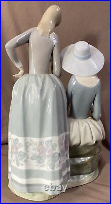 Lladro Harmony Group # 4804 19.5 Girls with dog