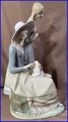 Lladro Harmony Group # 4804 19.5 Girls with dog